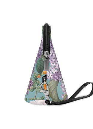 Vintage Italian Summer Makeup Bag — Floral Cosmetic Pouch