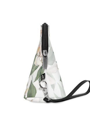 Mediterranean Lemon Blossom Makeup Bag — Citrus Floral Cosmetic Pouch