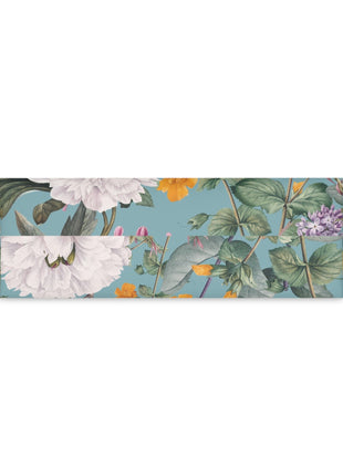 Vintage Italian Summer Makeup Bag — Floral Cosmetic Pouch