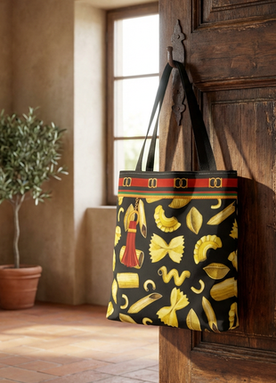 Bougie Designer Pasta Tote Bag — All Over Print Fancy Italian Pasta
