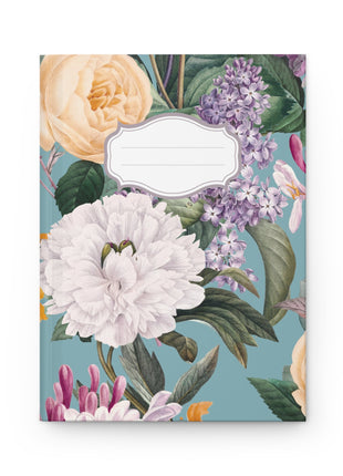 Vintage Italian Summer Hardcover Journal — Floral Notebook with Lined Pages