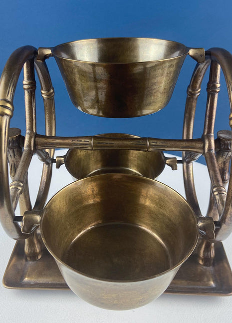 Antique Heavy Brass Ferris Wheel for Candy Nuts Condiments. Perfect for Kid or Adult Parties. Garden Bar Game Room Gatherings. Gift for Dad.