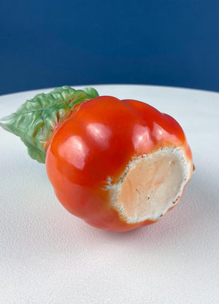 Antique Porcelain Pitcher Creamer Jug Shaped like Tomato Pumpkin. Bavaria Royal Bayreuth Porcelain. Modern Farmhouse. Dining Room Decor.