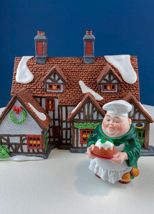 Illuminated Ashbury Inn By Dept. 56. Vintage Christmas Village Porcelain House. Dickens' Village Series. Home or Retail Decor. Kids Room.
