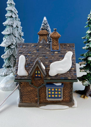 Illuminated Christmas Village Barmby Moor Cottage Dept. 56. Dickens' Village. Seasonal Home Retail Decor. Night Light. Gift for Him or Her.