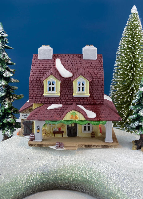 Christmas Village Van Tassel Manor by Department 56. Enchanted New England Village Series. Illuminated Holiday House or Retail Decor.