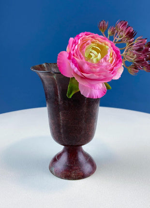 Collection of Rustic Metal Urns Jardinieres. Flower Arrangements or Herb Garden. Set of 4 Planters. Home Retail Decor. Florist Supplies.