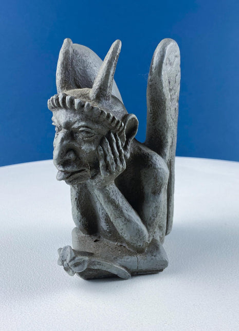 Gray Gargoyle Figurine. Halloween Display Decor. Kids Room Mantel Home Retail. Fall Holiday Celebration. Gift for Him Her.
