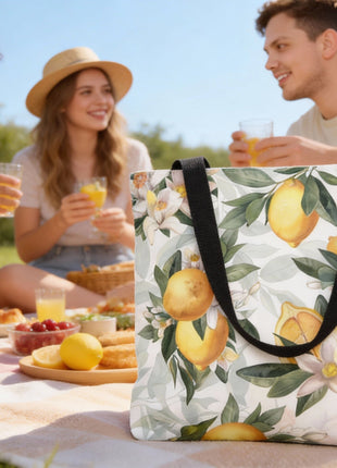 Mediterranean Lemon Blossom Shopping Bag
