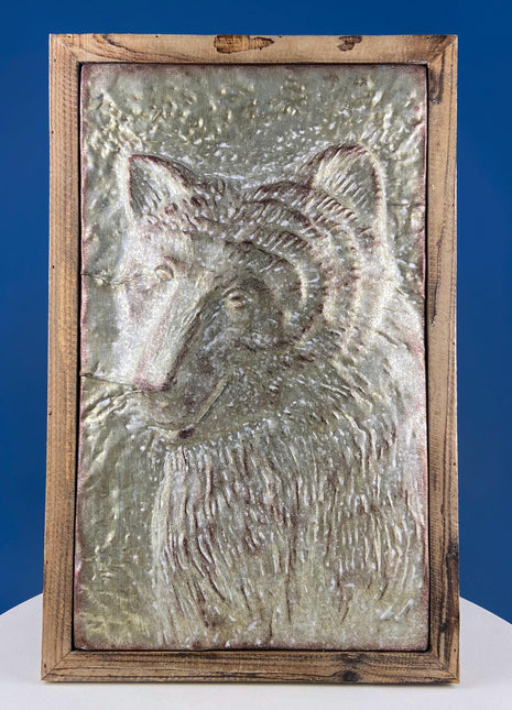 Hand Pounded Metal Bear Wall Art. Rustic Animal Relief for Cabin or Kids Room. Gift For Dad Hunter Animal Lover. Whimsical Bear Portrait.