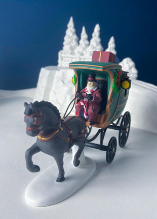 Porcelain Christmas Village Accessory. "Fezziwig's Deliveries" by Dept 56. Seasonal Decor. Collectible Gift for Him or Her.