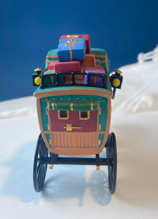 Porcelain Christmas Village Accessory. "Fezziwig's Deliveries" by Dept 56. Seasonal Decor. Collectible Gift for Him or Her.