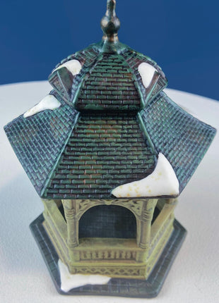 Town Square Gazebo by O'Well, 1999. Christmas Village Accessories. Home Retail Seasonal Display.