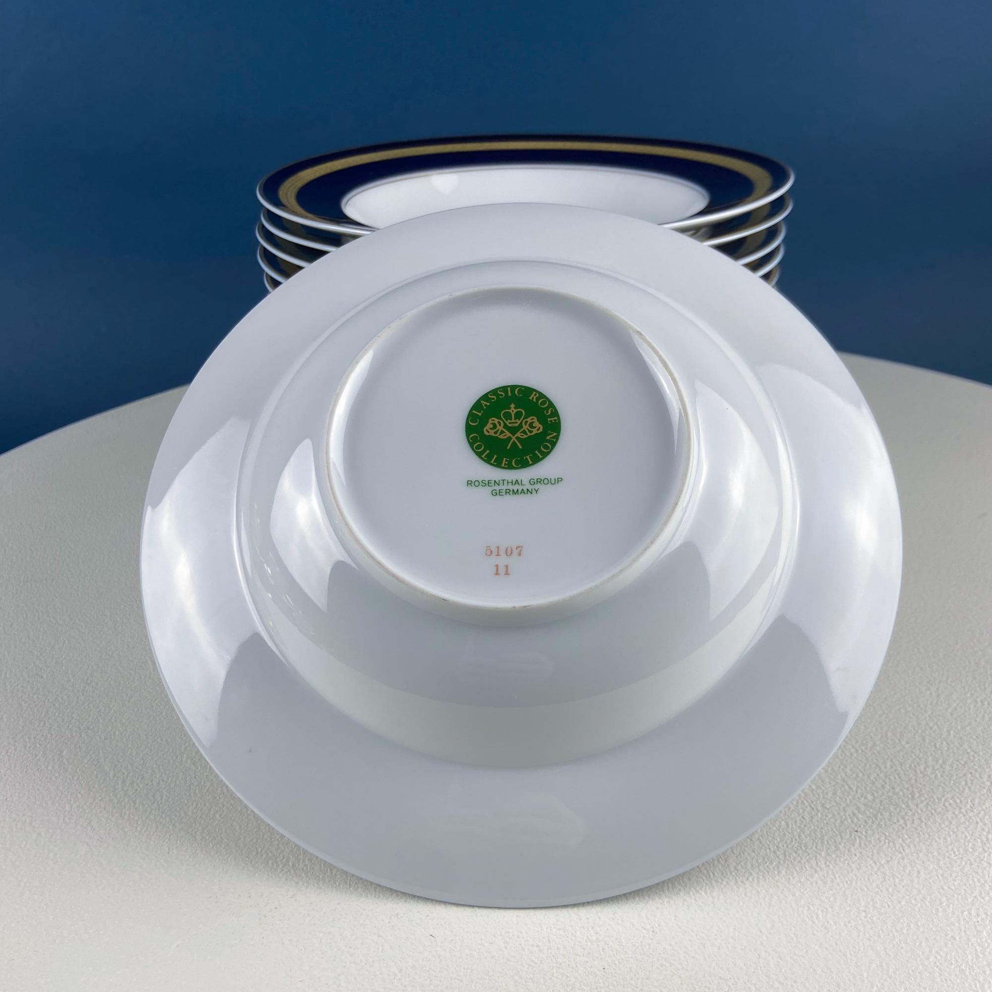 Vintage Eminence by Rosenthal Cobalt Blue and Gold Serving Dish