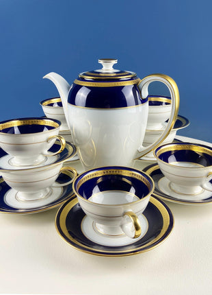 Vintage Eminence by Rosenthal Cobalt Blue and Gold Serving Dish Set. 5 Pieces 12 Place Settings. Dining Room Decor. Fine Dining.