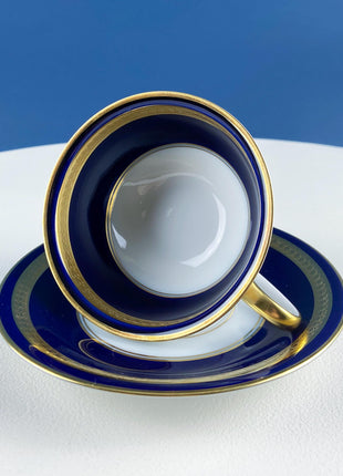 Vintage Eminence by Rosenthal Cobalt Blue and Gold Serving Dish Set. 5 Pieces 12 Place Settings. Dining Room Decor. Fine Dining.