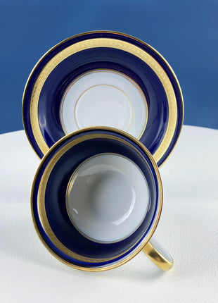 Vintage Eminence by Rosenthal Cobalt Blue and Gold Serving Dish Set. 5 Pieces 12 Place Settings. Dining Room Decor. Fine Dining.
