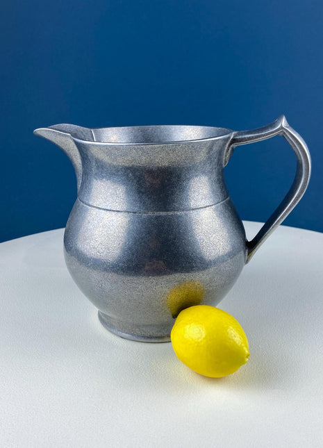 Vintage Large Pewter Pitcher/Pot/Vase. Rustic Home Decor. Table Decor. Gift for Pewter Collector Him Her. Dry or Live Flower Arrangements.