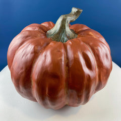 Vintage Large Rustic Pumpkin. Fall Thanksgiving Celebration. Dining Room Table Decor. Home or Retail Display. Modern Farmhouse.