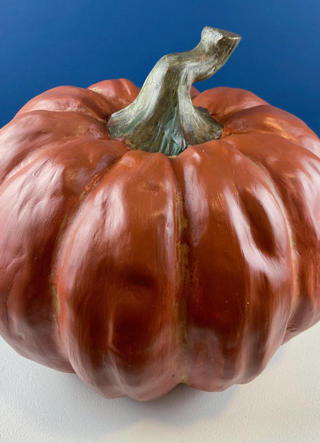 Vintage Large Rustic Pumpkin. Fall Thanksgiving Celebration. Dining Room Table Decor. Home or Retail Display. Modern Farmhouse.