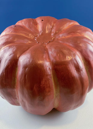 Vintage Large Rustic Pumpkin. Fall Thanksgiving Celebration. Dining Room Table Decor. Home or Retail Display. Modern Farmhouse.