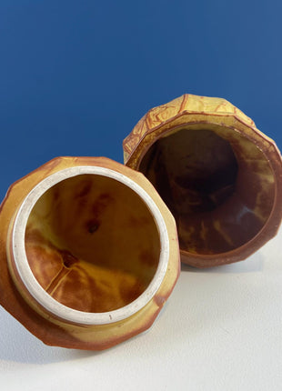 Peanut Cookie Storage Jar. Clay Handmade Canister. Modern Farmhouse. Cottage Living. Kitchen Decor. Funny Gift for Mom Dad Nut Loving Friend