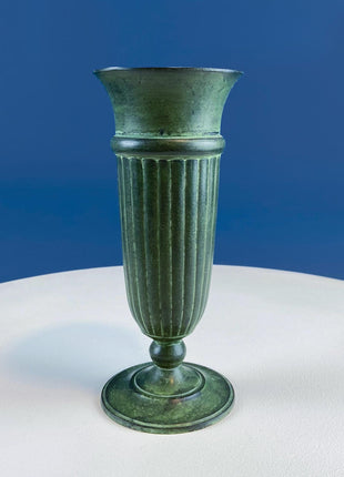 Rustic Green Metal Vases Planter Urns. Set of 3 Varying Shapes & Sizes. Dry Flower Arrangements. Home Garden Display. Florist Supplies.