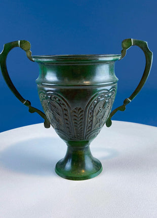 Rustic Green Metal Vases Planter Urns. Set of 3 Varying Shapes & Sizes. Dry Flower Arrangements. Home Garden Display. Florist Supplies.