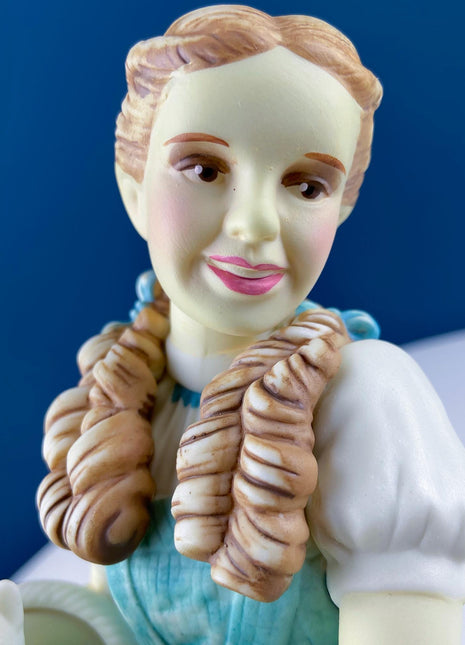 Judy Garland as Dorthy in Wizard of Oz with Toto & Snowbaby. Dept. 56 Premiere Edition, Guest Collection. Collectible Porcelain Figurine.