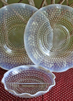 Antique Oval Silver & Glass Serving Platter. Godinger Silver Art. Fluted Glass with Etched Reticulated Silver Tray. Hosting Essential.