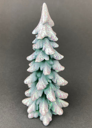 3 Porcelain Snow Covered Pines for Christmas Village or Home Retail Display. Seasonal Decor. Gift for Him or Her, Kids, or Kid at Heart.