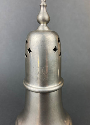 Antique, Gilded Porcelain Serving Bowl with Matching Saucer. Scalloped Brims. Embossed Floral Texture. Gold Serveware.