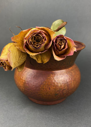 High Gloss Stunning Red Glaze Flower Pot/Vase. Vibrant Red Bowl. Ecclectic Bohemian Home Decor. In-House or Outdoor Herb Garden.