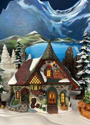 Town Square Gazebo by O'Well, 1999. Christmas Village Accessories. Home Retail Seasonal Display.