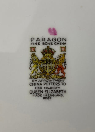 Antique Decorative or Serving Plate. Paragon, Hand Painted Cobalt Blue With Gold Serving Plate. Collectible Porcelain. Replacements.