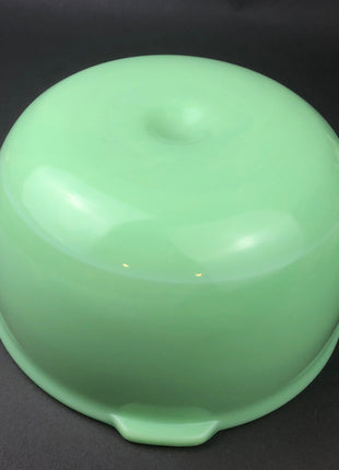 Jadeite Coca-Cola Canister with Cork Lid. Green Kitchen Dining Table Decor. Storage Container. Cookie Jar.