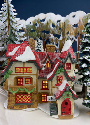 Illuminated Ashbury Inn By Dept. 56. Vintage Christmas Village Porcelain House. Dickens' Village Series. Home or Retail Decor. Kids Room.