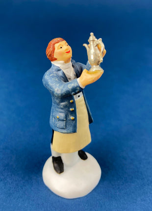 Christmas Village Accessories Figurines by Dept. 56. Victorian Shoppers, Family, Couple with Pie. Seasonal Home or Retail Display.