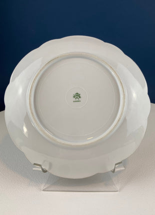 Coffee or Tea Serving Set with Antique Dessert Plate. Set of 8 Cups & Saucers. Ming Green Fine China by Mikasa. Lodge, Cabin, or Library.