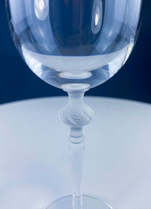 Vintage Fostoria Wine Water Crystal Goblets. Moonlight Blue Wavecrest. Set of 12. Dining Room Table Decor. Collectible Glassware.