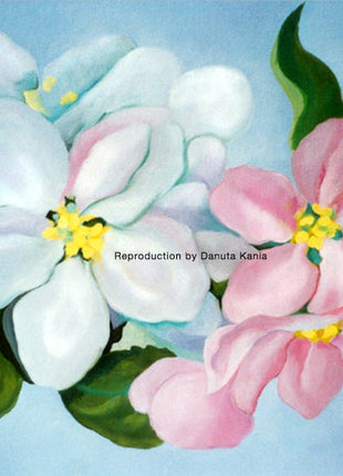 Art Print of Cherry Blossoms. Work Study of Georgia O'Keeffe's Oil Painting Painted by Danuta Kania. Home or Office Wall Decor.