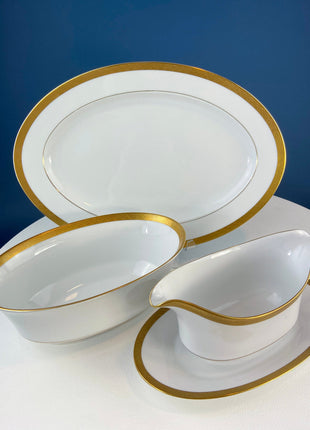 Vintage Eminence by Rosenthal Cobalt Blue and Gold Serving Dish Set. 5 Pieces 12 Place Settings. Dining Room Decor. Fine Dining.