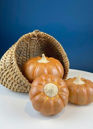 Vintage Large Rustic Pumpkin. Fall Thanksgiving Celebration. Dining Room Table Decor. Home or Retail Display. Modern Farmhouse.