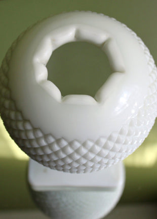 Westmoreland Milk Glass Vase or Planter. Footed Ivy Vase for Growing Ivy.