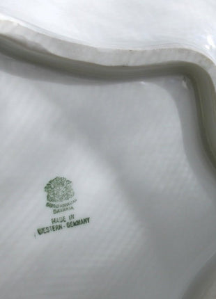 Vintage Bavaria Porcelain Bowl, 22K Gold Rim, Hand-Painted Roses