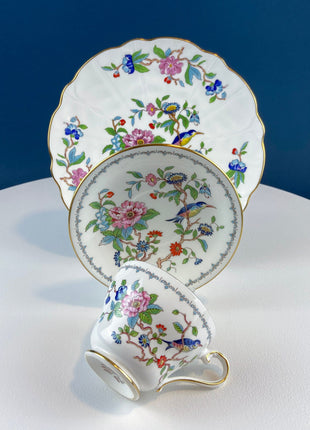 Herend Rothschild Birds Cup and Saucer. Tea, Garden Party. Modern Farmhouse. Dining Room Decor. Made in Hungary. Hosting Essentials.