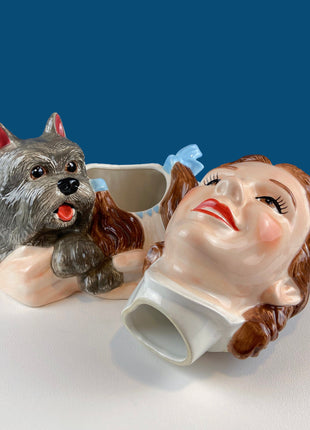 Smiling Frog Cookie Jar by Dept 56. Dapper Toad with Flowers Porcelain Storage Canister. Dining Kitchen Decor. Kids Room.