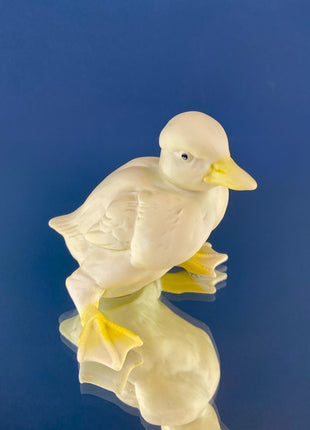 Porcelain Baby Ducks Parade by Dept. 56. Set of Two Ducklings Figurines. Cute Yellow Collectible Birds. Modern Farmhouse. Baby Shower Gift.