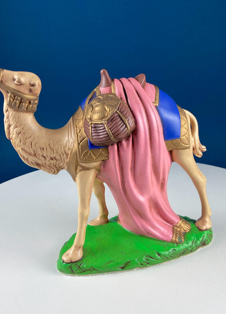 Large Standing Nativity Camel. Vintage Colorful Camel. Christmas Decoration. Traditional Holiday Display. Gift for Friend, Family, Kids.