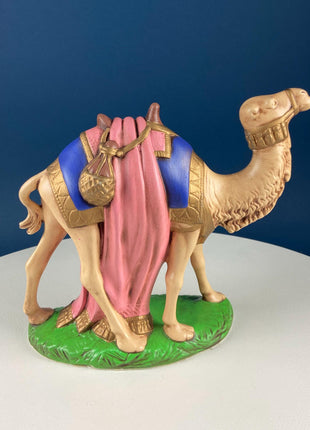 Large Standing Nativity Camel. Vintage Colorful Camel. Christmas Decoration. Traditional Holiday Display. Gift for Friend, Family, Kids.